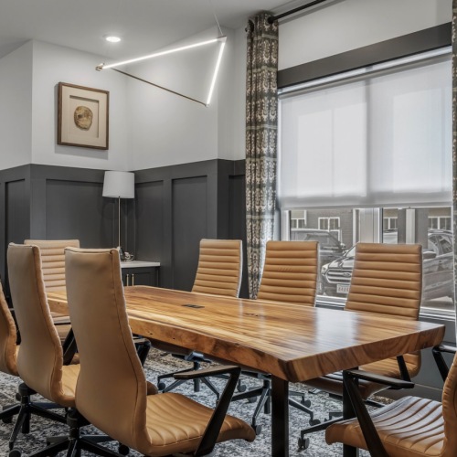 a spacious well-lit clubroom