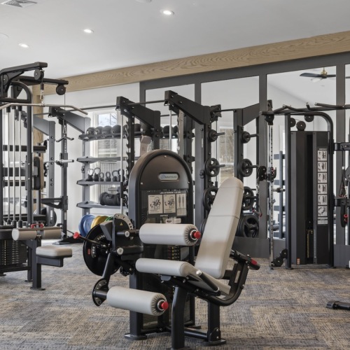 Open and well-lit fitness center