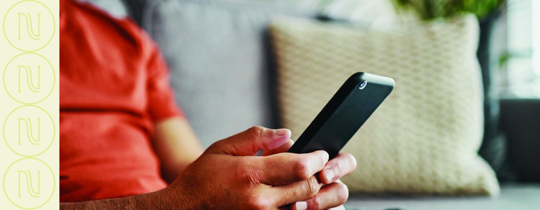 a person holding a phone